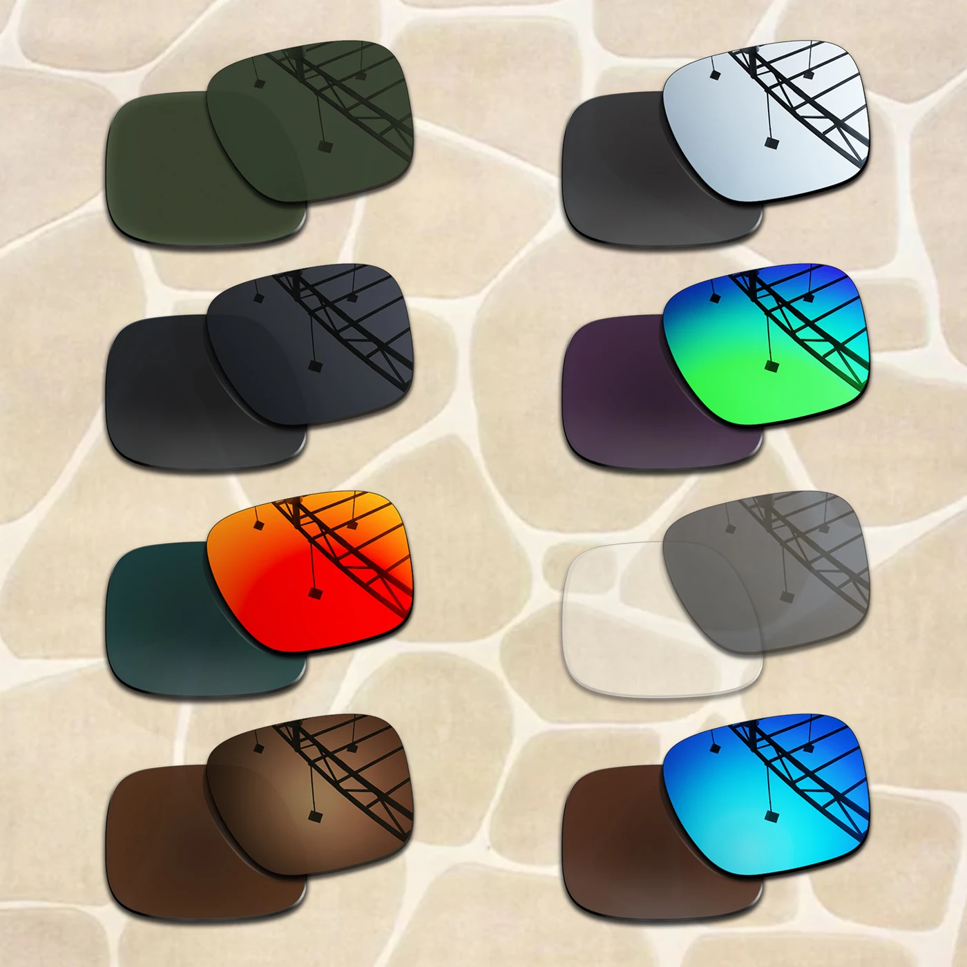 

100% UV Protection Polarized Replacement Lenses for RB3530 58mm Sunglasses Frame Impact Resistant