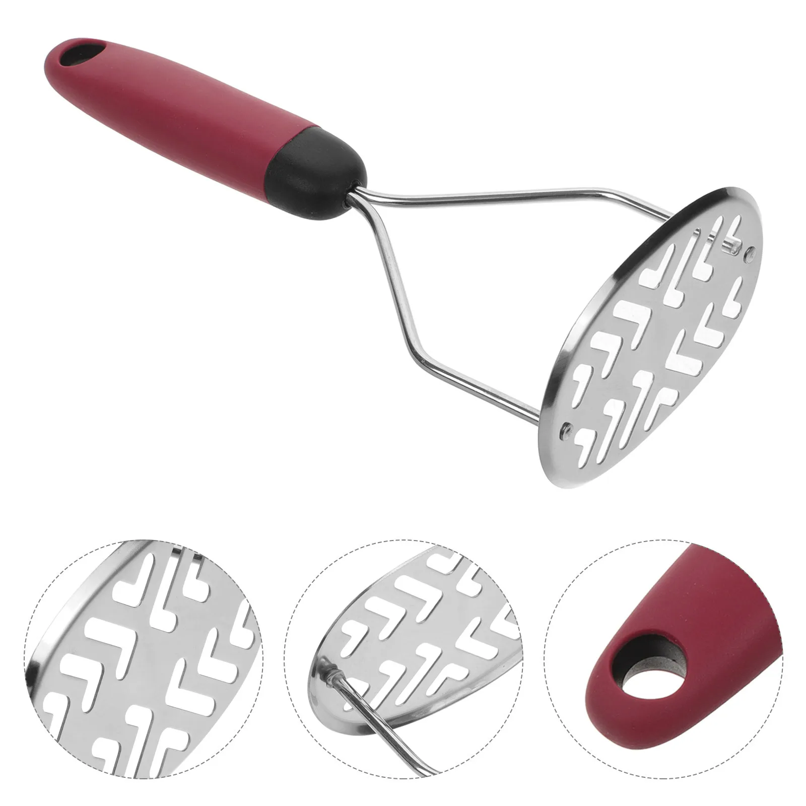 

Potato Masher Stainless Steel Manual Presser For Potatoes Beans Avocado Kitchen Tool Vegetable Ricer Reusable Food Mashing