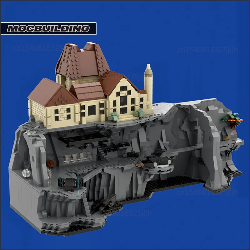 The Animated Series MOC Building Blocks Micro Batcave Technology Bricks Creative Display Model Collection Toys Children Gifts