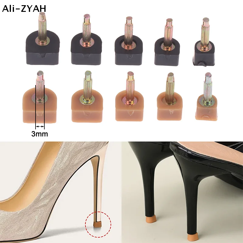 【A1】10Pcs Heel Repair Tips Pins Shoes Tips Taps Dowel Lifts Replacements Shoe Repair Heel Stoppers Protectors Accessories
