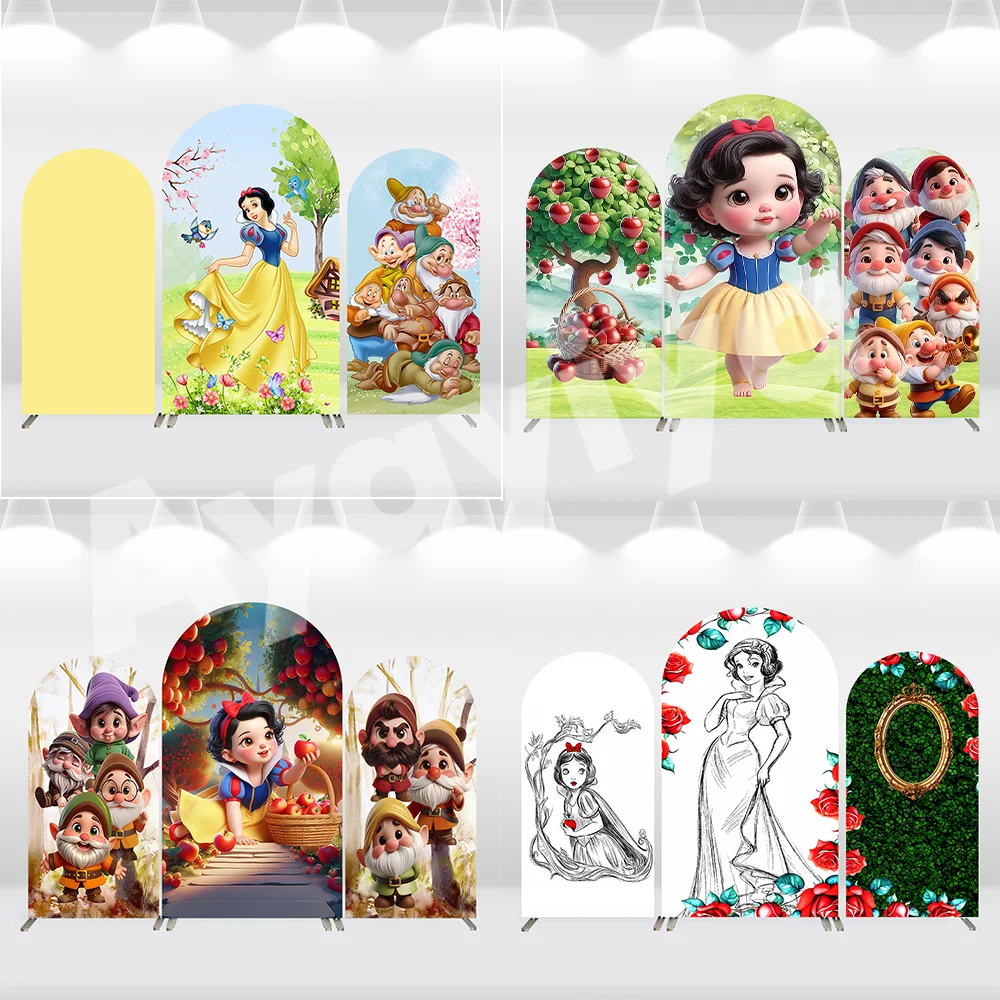 

Disney Белоснежка детский душ арка настенные панели фон для украшения дня рождения для девочек баннер семь гномов вечерние фон крышка