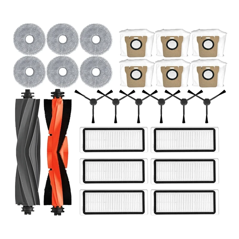 

Для Dreame Bot L20 Ultra/L20 Ultra аксессуары роликовая боковая щетка Hepa фильтр накладка для швабры мешок для пыли