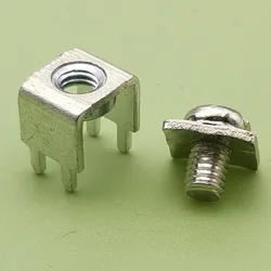 50pcs/Lot PCB-9 Soldering Terminal Riveting Nut Welding Terminals Pitch 5X9.9MM M4 M5 Screw PCB Circuit Boards Bench Terminal