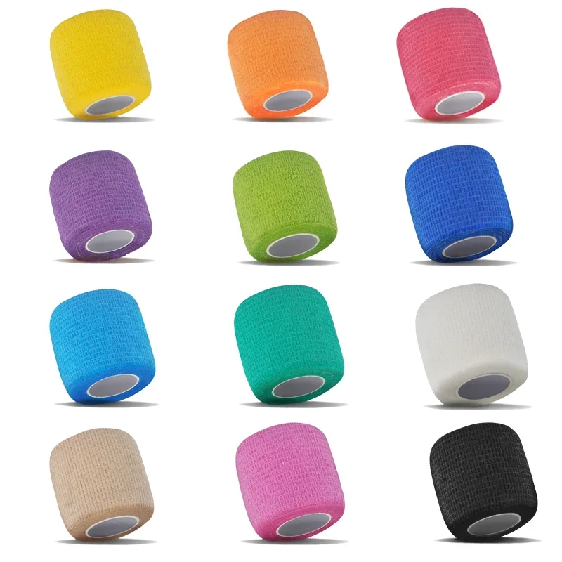 1/6/12 قطعة الرياضة الملونة الذاتي لاصقة طبية مرنة التفاف الشريط Elastoplast ل منصات دعم الركبة إصبع الكاحل النخيل الكتف #5