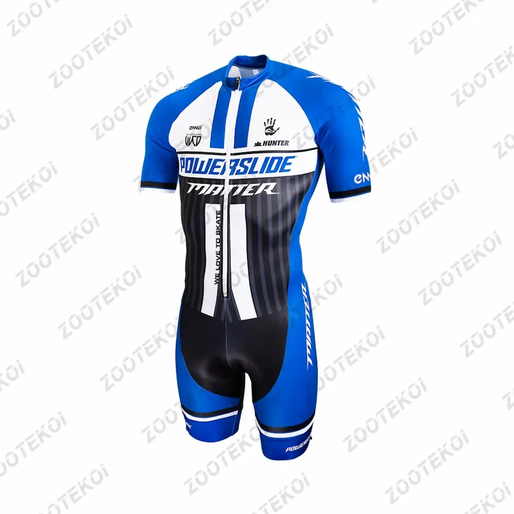 Powerslide Triathlon Wielrennen Heren Pak Snelheid Inline Roller Skate Skinsuit Snelle Skats Mtb Kleding Ciclismo Rolschaatsen Jumpsui