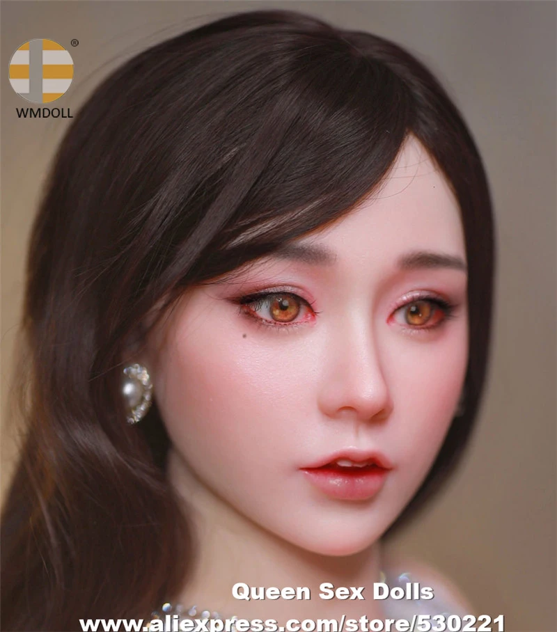 

WMDOLL Top Quality Implanted Hair Eyebrow Real Silicone Sex Doll Head For TPELove Dolls Mannequin Fit 145cm to 175cm