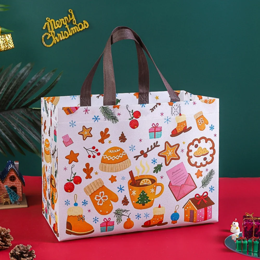 Santa Claus Tote Bag Sturdy Foldable Gift Holder Christmas Gift Bag High-Quality High Capacity Christmas Bag For Christmas New