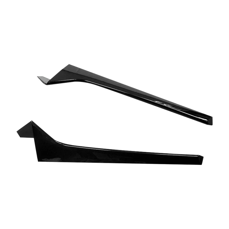 2PCS Glossy Black ABS Car Rear Window Side Spoiler Canards Splitter For VW Tiguan R-Line 2017-2022 Exterior Accessories