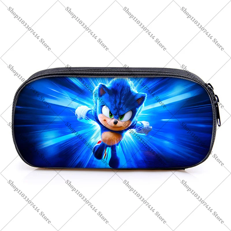 Anime-Spiel Cartoon Bedruckte Stifttasche Schulbedarf Zubehör Igel Niedliche Stiftbox Kawaii Schreibwaren Aufbewahrungsbeutel Geschenke