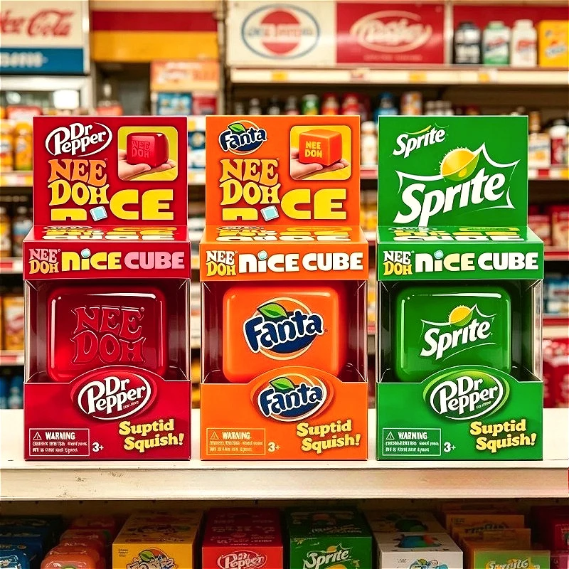 Brand-new Nee Doh Nice Cube Suptid Squish Decompression Toys Pinch Music to Release Emotions with Gifts Stress Reliever Toys