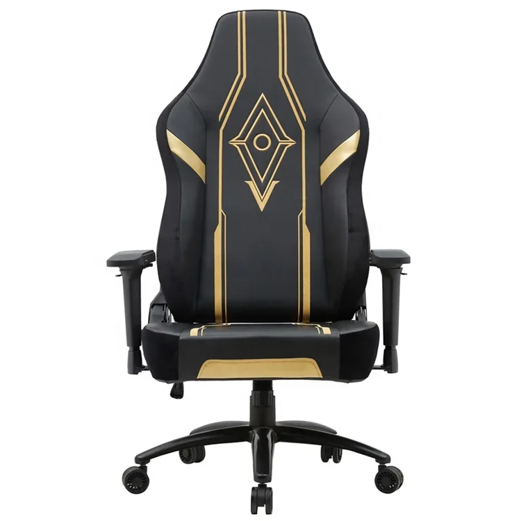 All Moulded Foam Dx-Racer Gaming Chair With 4D Armrest Creative Black and Gold Napa PU PC Game Mastero Silla With Mute Casters