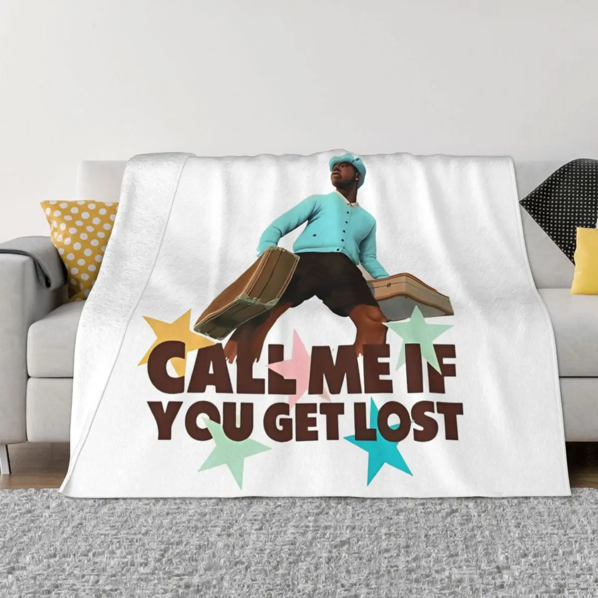 

Call Me If You Get Loss Blanket Music Flannel Awesome Warm Throw Blanket for Coverlet Textile Decor