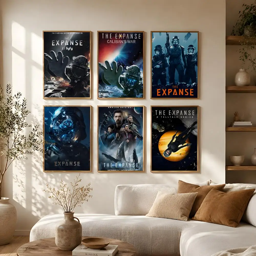 TV The Expanse Poster Self-Adhesive HD Mural Wall Decals, Living Room Bedroom Home Decor Gift