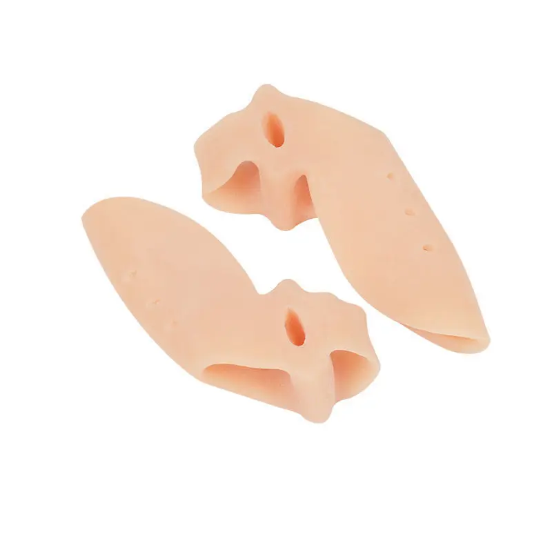 2pcs Silicone Gel Thumb Corrector Bunion Foot Toe Hallux Valgus Protector Separator Finger Straightener Adjuster Foot Care Tool