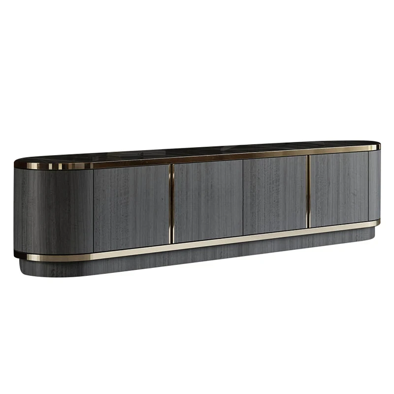 

Italian light luxury furniture TV cabinet coffee table combination modern and simple