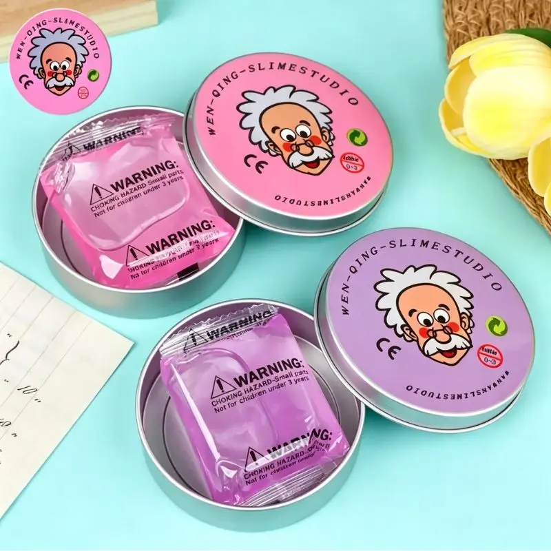 

Colorful Liquid Glass Crystal Mud Slime Non-Stick Stress Relief Decompression Toy for Kids Adults Sensory Fidget Blind box Gift