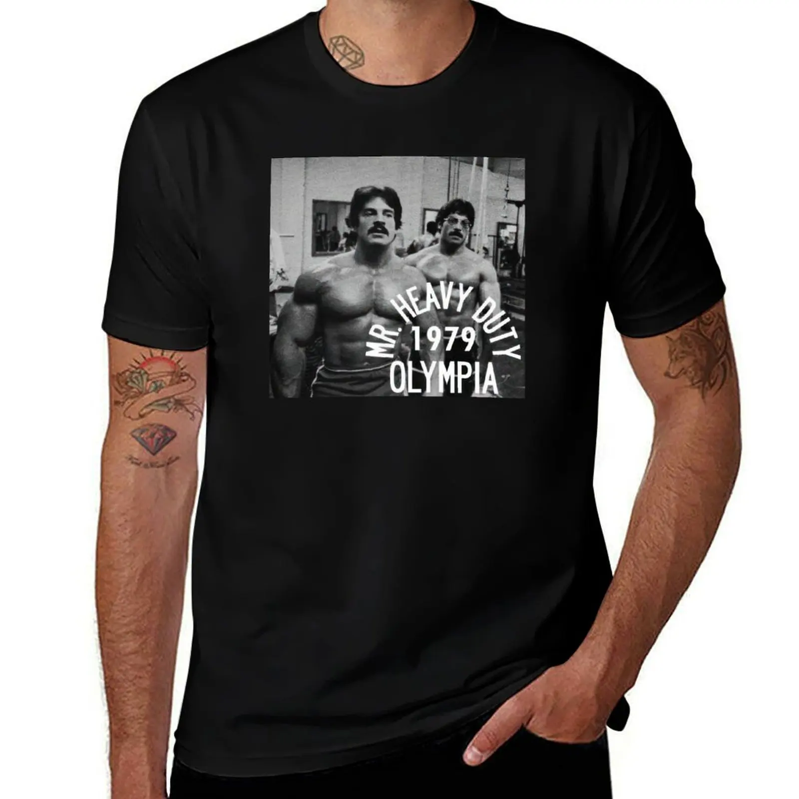 

Mike Mentzer Mr. Heavy Duty Poster T-Shirt man t shirts for men casual man t shirt luxury T-Shirt
