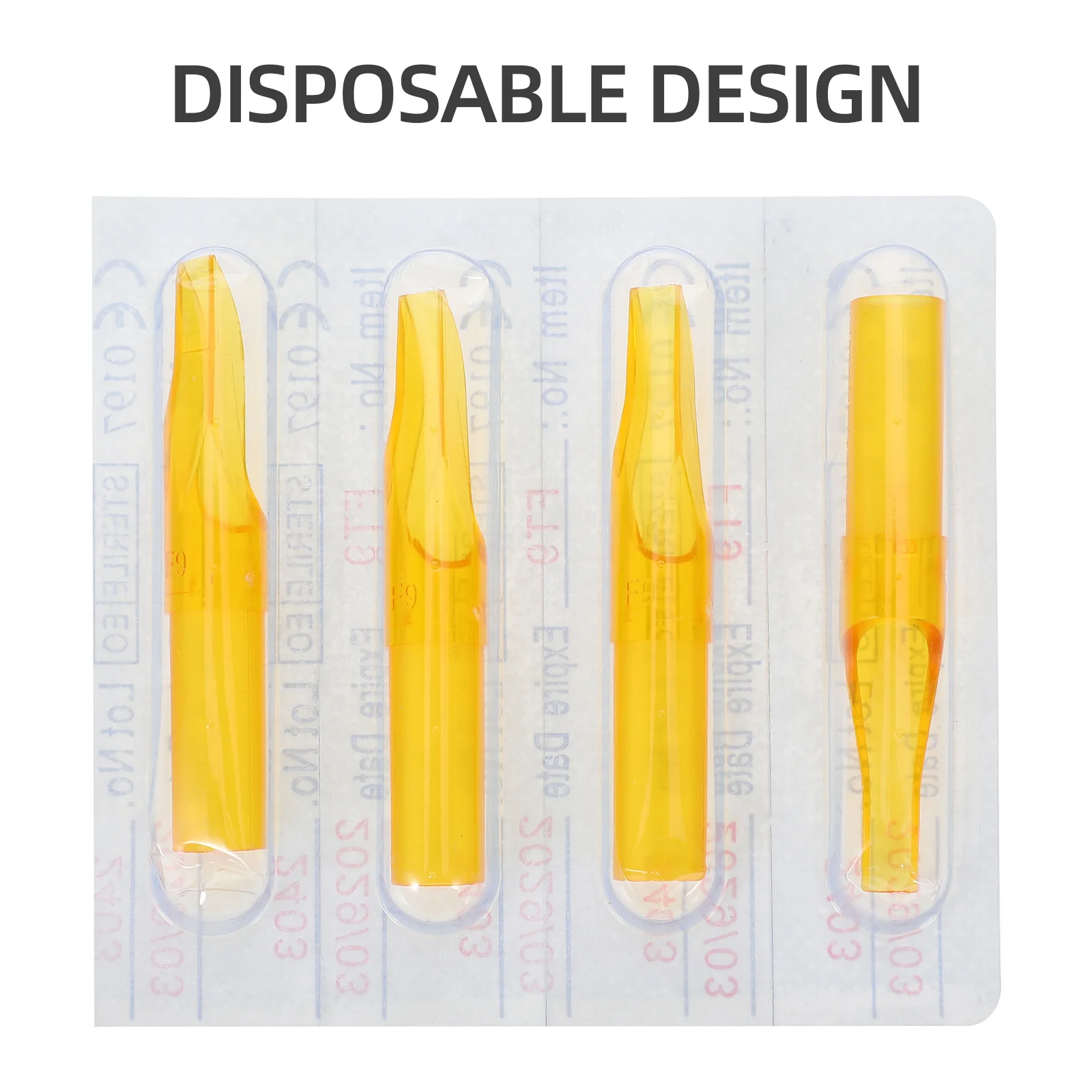 

50Pcs Tattoo Tips Hygienic Single Use Design Superior Safety Standard Smooth Output Perfect for Tattoo Needles and Nozzles