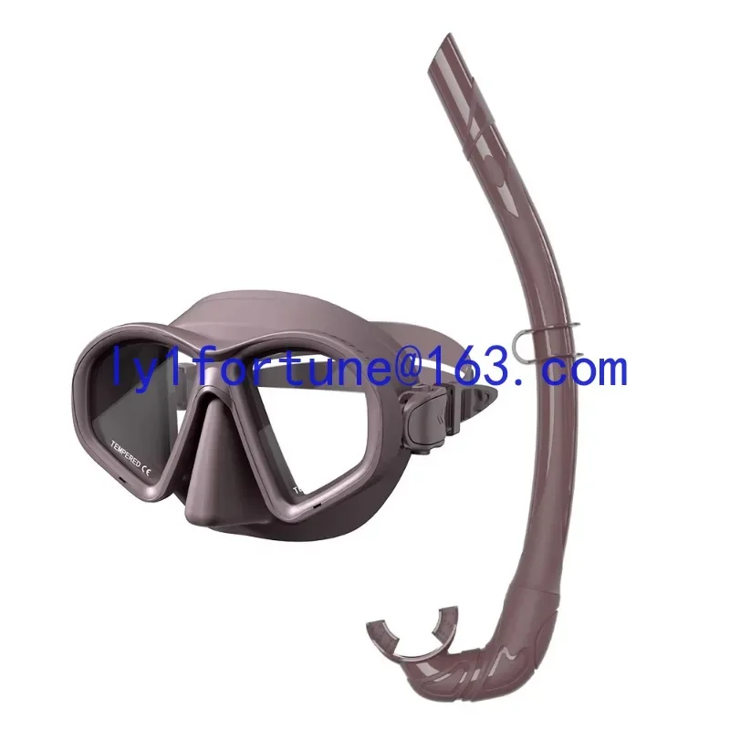 2026Small volume high-quality dual-lens mask, new tempered glass liquid silicone vent tube mask set
