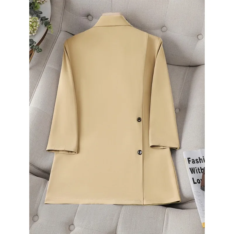 Blazer de bureau imbibé pour femme, blanc, vert, jaune, noir, café, demi-manche, solide, veste formelle, manteau, tenue de printemps et d'été