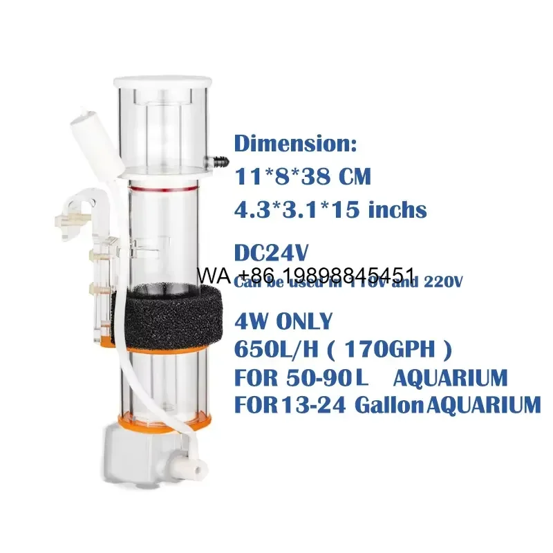 Wmwmnu for DC24V Red Star Aquarium Protein Skimmer DCSQ70 SQ90 Saltwater Seawater Marine Coral Reef Tank Filter Bubble