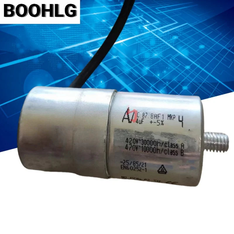 1 шт. AV MKP C.87.8AF1 4 мкФ Siemens пусковой конденсатор компрессора холодильника 420 В переменного тока