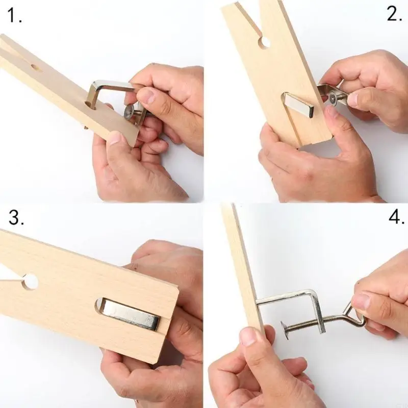 

Настольная штепсельная вилка с V-образным пазом и зажимом. Профессиональные ювелиры, изготавливающие обрабатывающие инструменты.