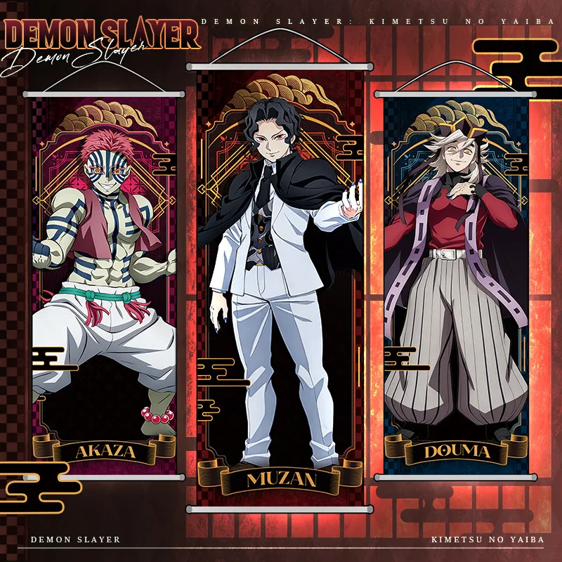 Affiche Anime Demon Slayer Kamado Nezuko, image à suspendre, décoration murale Kamado Tanjirou, papier peint, décoration de chambre 25*70cm