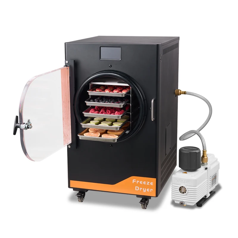 6Kg Easy Use Digital Control Medium Size Commercial Lyophilizer Fruit Vegetable Freeze Dryer Machine Home Use Customized