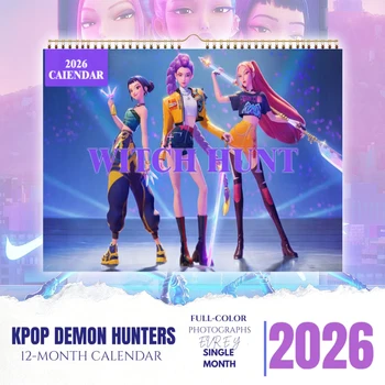 تقويم شيطان هنتر 2026 مخطط شهري معلق على الحائط تخطيط مطبوع ...