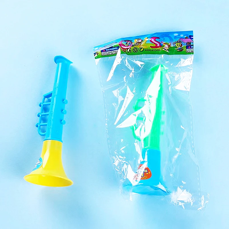 12PC Colorful Mini Blowing Trumpet Musical Instruments Kids Birthday Baby Shower Party Gift Toys Christmas Carnival Party Prizes