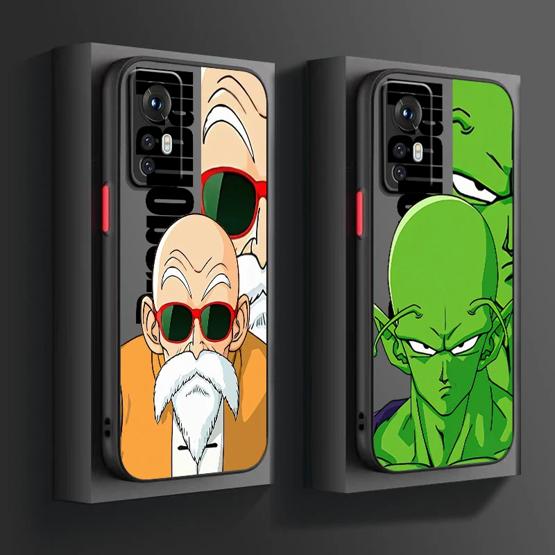 D-Dragon Ball Goku Cute Art Frosted Translucent For Xiaomi Mi 13 12 12T 11T 11 11i 10T 10 9T Pro Lite Ultra 5G Matte Phone Case