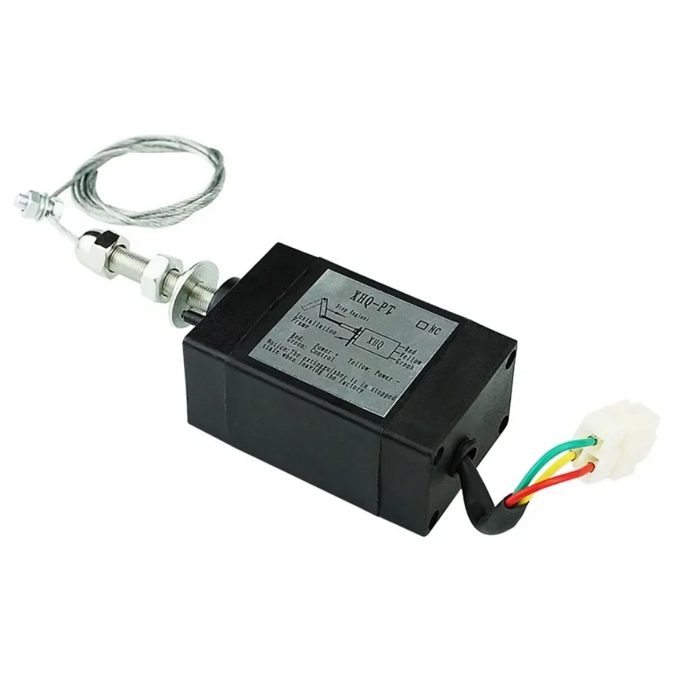 Normal Open NO Diesel Generator Engine Flame Out Device Off Valve Stop Solenoid Power Generator Parts Accessories 12V 24V XHQ-PT
