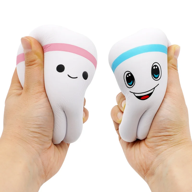 Teeth Shape Toy Slow Rising Stress For Children Cute Cartoon Squishy Squish Antistress Kids Toys Dentist Gift