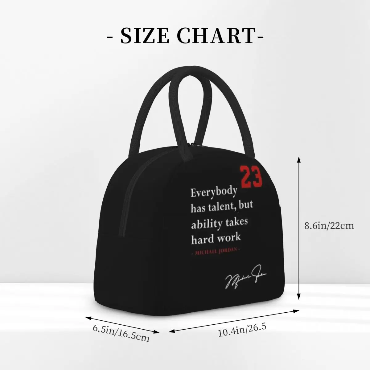 Michael Jordan Quote Insulated Thermal Cooler Bag Lunch bag Foods Drink Storage Leakproof Picnic Camping Bags Outdoor Cooler Box