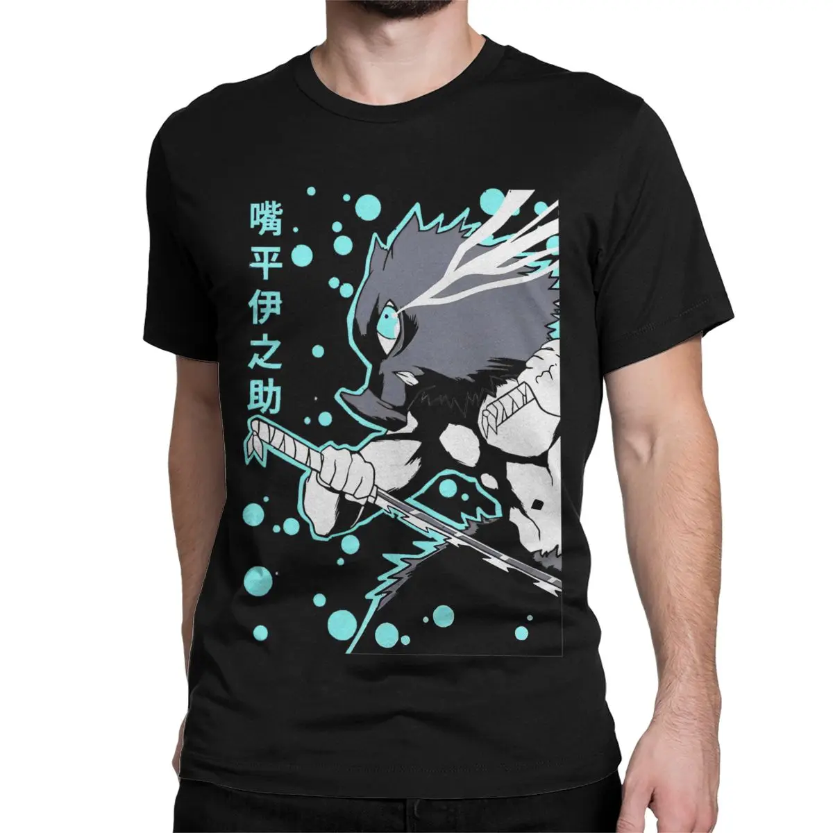 Demon Slayers Inosuke Cartoon T Shirts Men Women's 100% Cotton Novelty T-Shirts Anime Nezuko Tees Short Sleeve Clothing 4XL 5XL