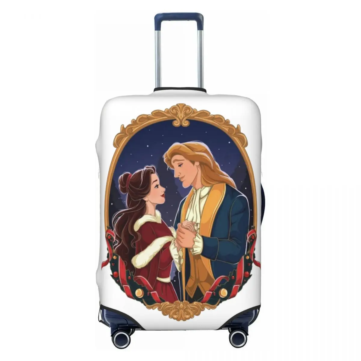 

Custom Beauty And The Beast Movie Suitcase Cover Dust Proof Luggage Covers Protector for 18-32 inch