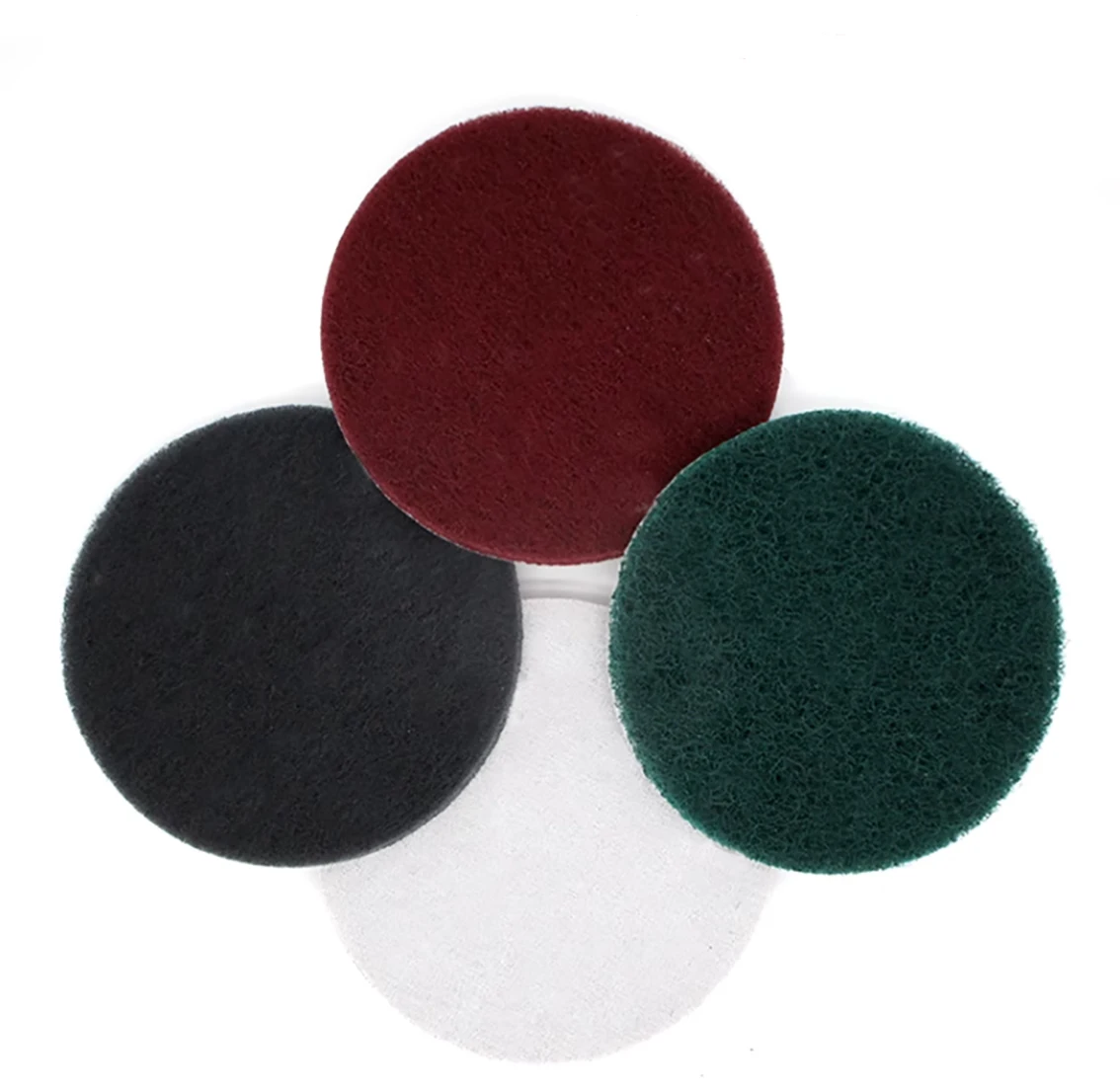 

1-5Pcs 7 inch 180mm Flocking Scouring Pad Round Nylon Fiber Abrasive Sanding Discs for Rust Removal Dusting Polishing Grinding