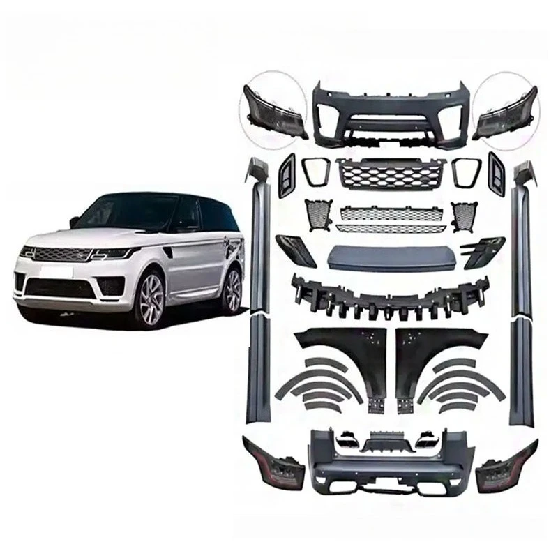 

SJC Car Parts Body Bumper Kit for Sport 2014-2017 Upgrade to 2018-2021 SVR Bodykit Front Rear Bumper for