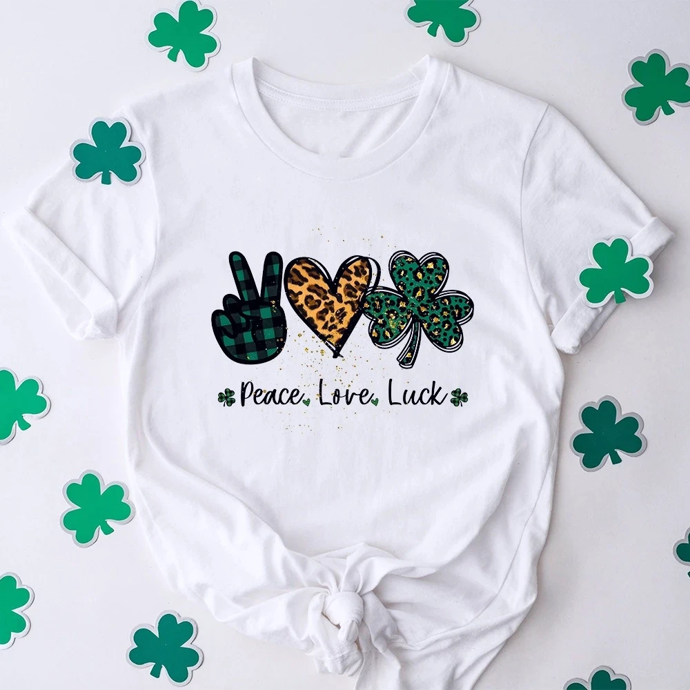Lucky Irish Shirt St. Patrick's Day Women TShirt Luck of The Irish Women Funny St Patrick Shirts Happy St Patrick's Day T-Shirt
