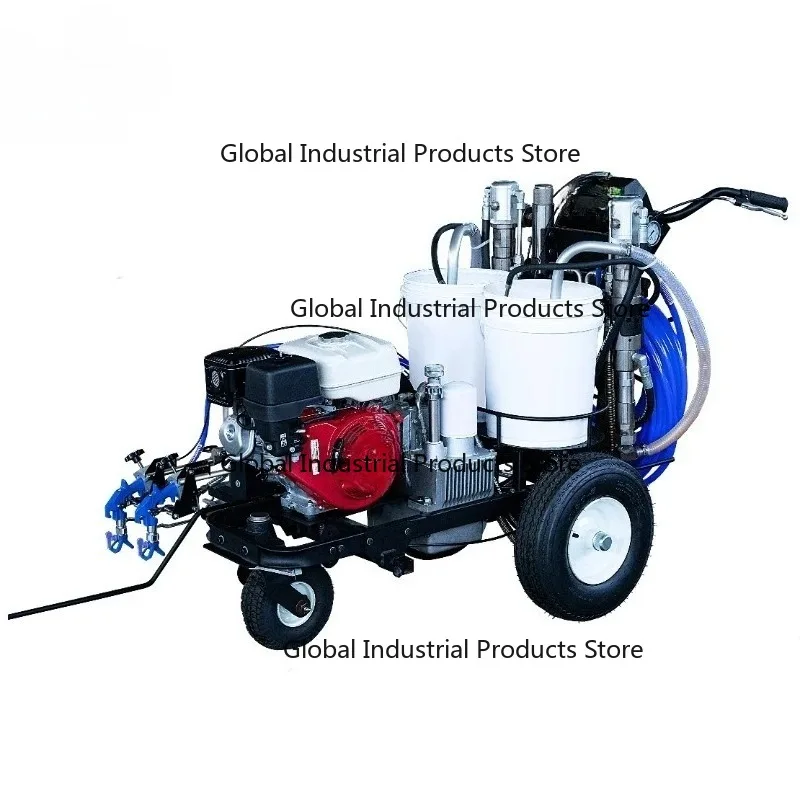 G1096 Airless Line Striper Road Marking Machine 2 Piston Pumps Hand-Push Cold Paint for Pavement Construction