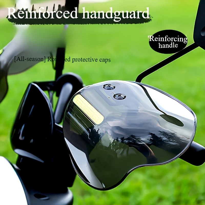 

1Pair Motorcycle Hand Guard Waterproof Windproof Handlebar Cover With Night Reflective Strip Universal Sun Protection Shield
