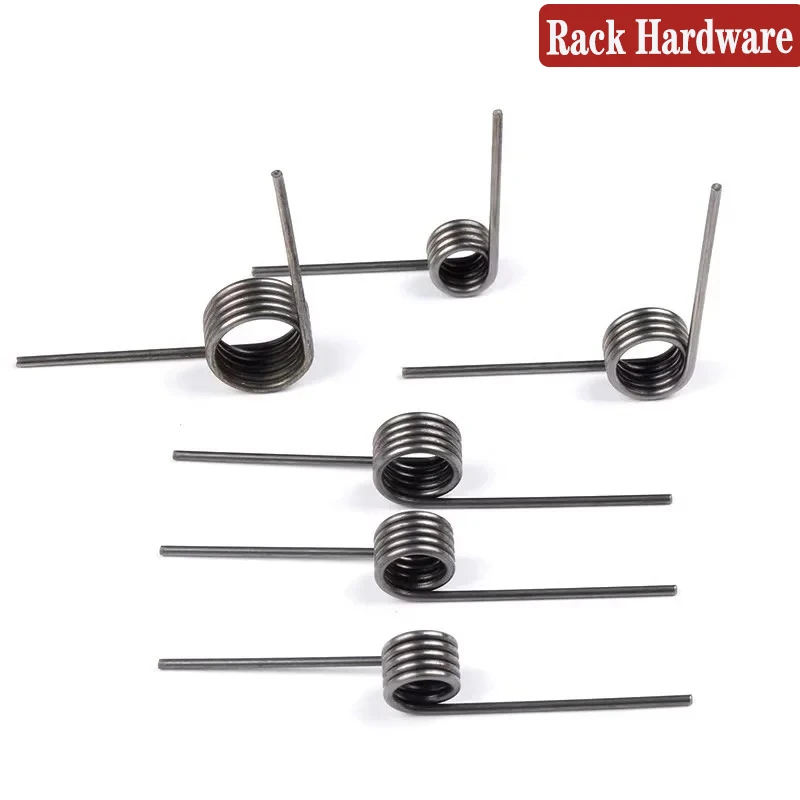 10pcs 1.2mm Left Rotating Torsion Spring Assorted Kit V-Shaped Rotating Coil for Industrial equipment Auto Parts Mechanical Repa