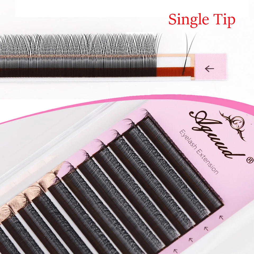 

AGUUD 2d Lashes Premade Fans Eyelash Extension Faux Mink Natural Soft Bloom Lash Automatic Flowering Volume Eyelashes 5d Cilios