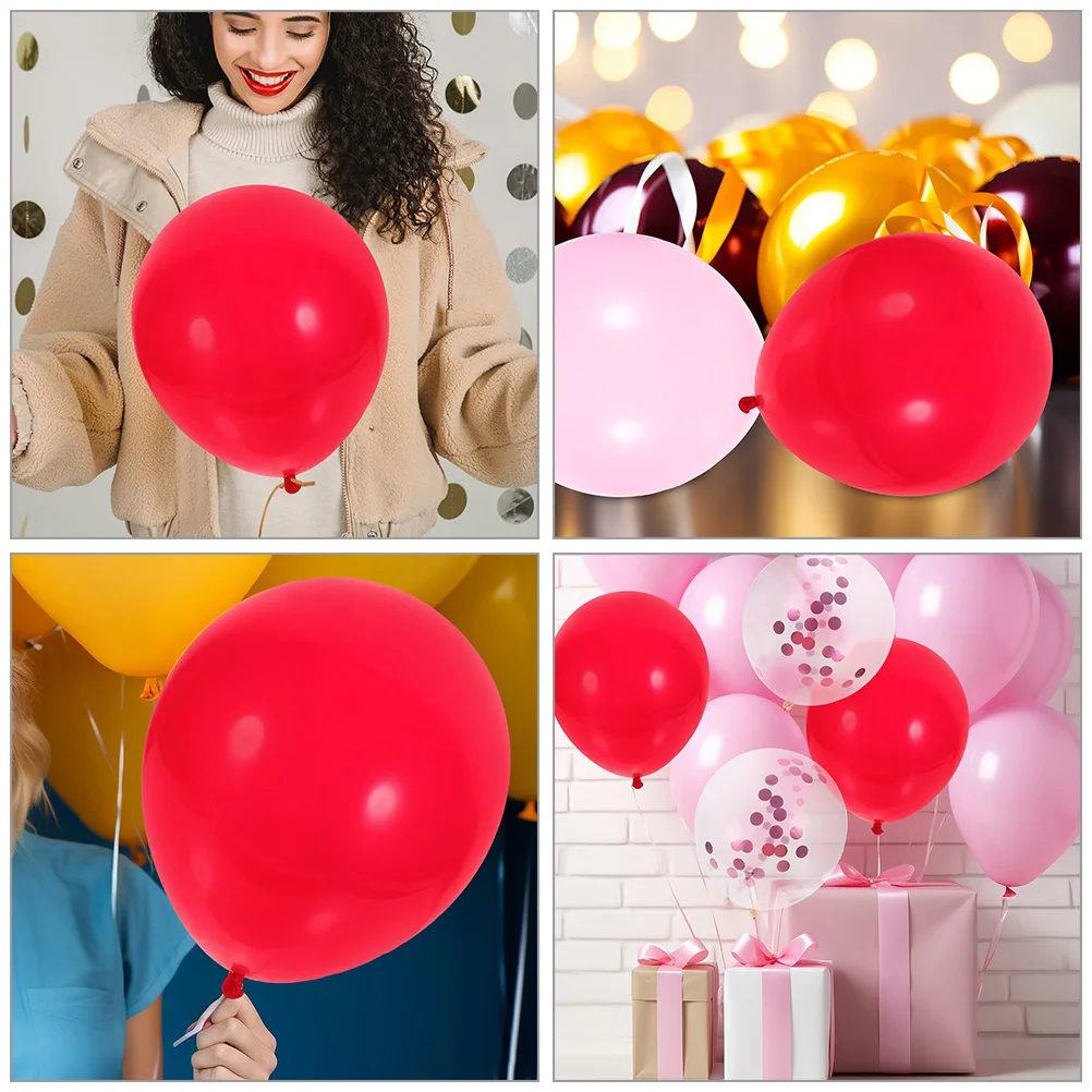 

Colorful Wedding Balloon Set Decor Valentine's Day Party Balloons Emulsion Happy Aluminum Film Valentines Latex