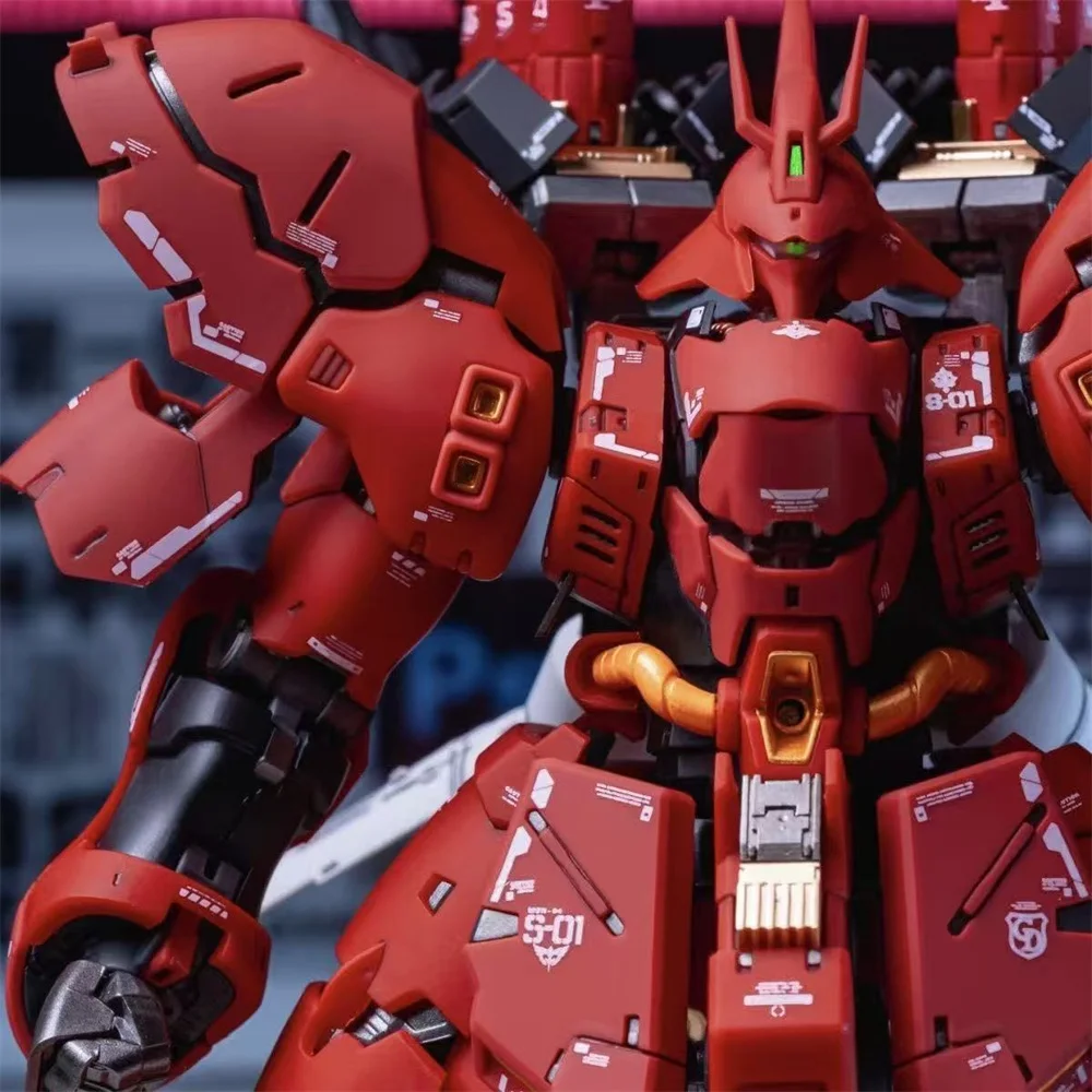 【En Stock】 nouveau modèle GAOGAO RG 1/144 Sazabi placage version couleur translucide Kit d'assemblage modèle en plastique figurine jouets cadeau