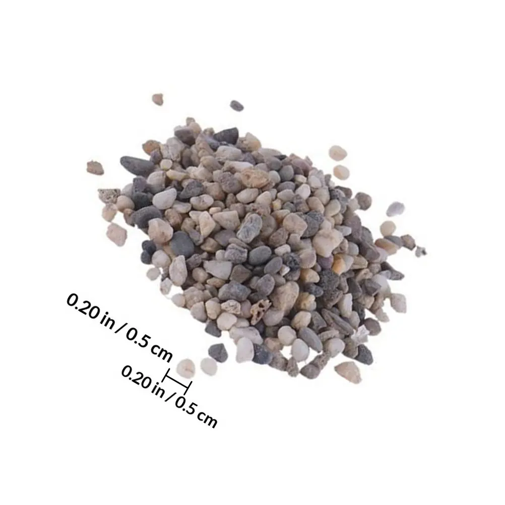 Natural Riverstone Sand Stone 180G Mixed Colors Shapes Garden Aquarium Moss Bottle Microlandscape Pebble Decor