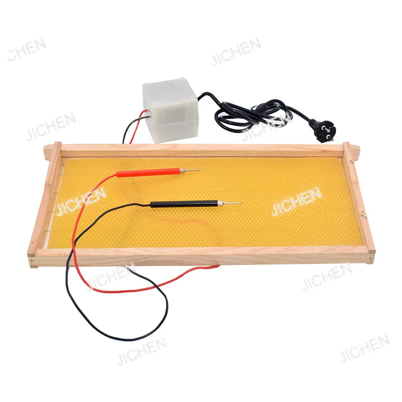 

Beekeeping tools, variable pressure embedding device, automatic nest frame, nest foundation installer, base installer