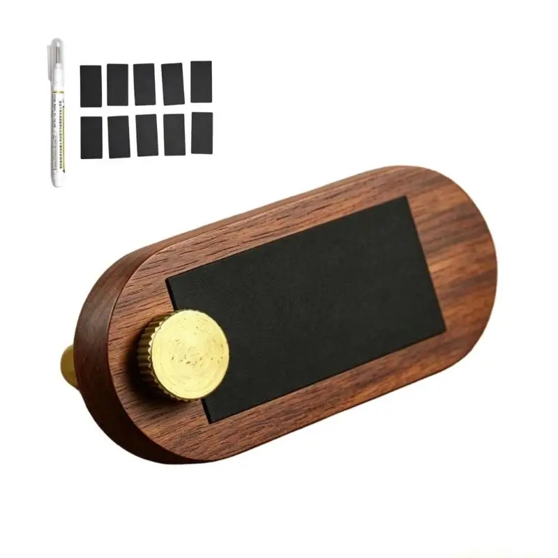 QX2E Price Signs Holder for Vendors Retail Display Price Tages Stand Wooden Price Display Stand for Jewelry Merchandise