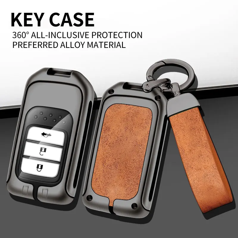 capa-protetora-para-chave-de-carro-honda-accord-civic-cr-v-hrv-pilot-ridgeline-acessorios-para-chaveiro-de-2-3-4-5-botoes
